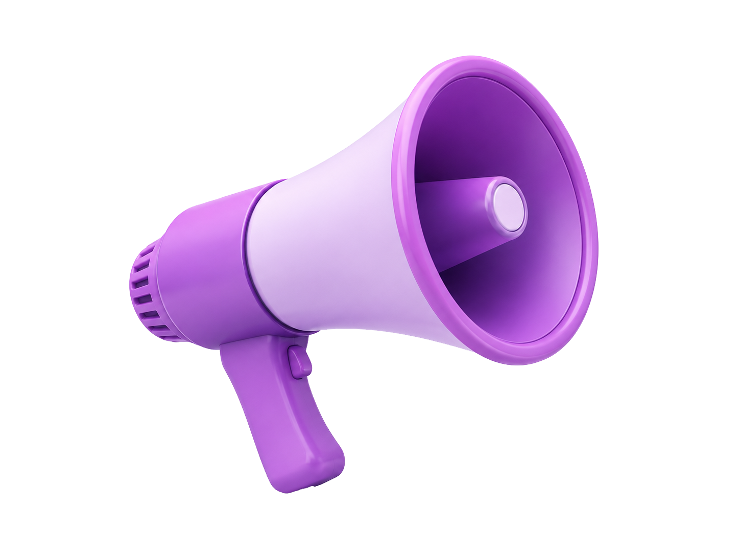 Purple marketing megaphone representing digital campaigns