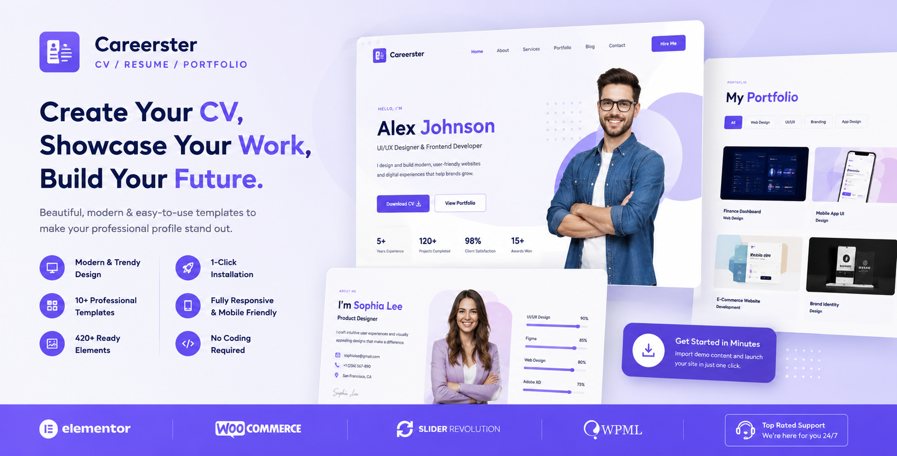 Portfolio template preview